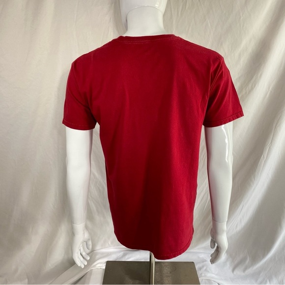 DC Shoes Men’s Cotton Dark Red Short Sleeve Tee - Picture 3 of 5